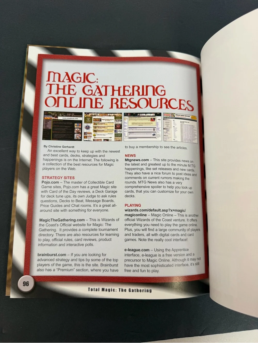 2003 Pojo's Unofficial TOTAL MAGIC The Gathering 10th ANNIVERSARY BOOK Guide